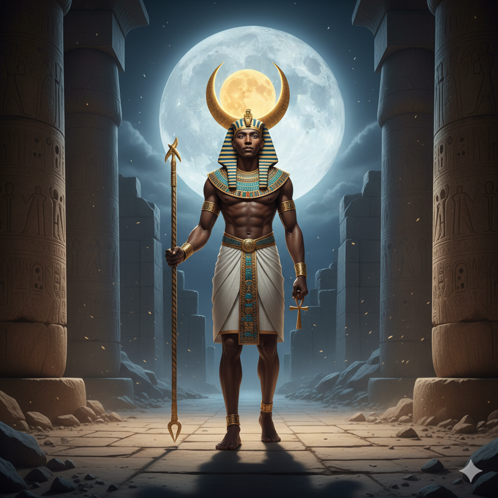 dieu de la lune en Égypte antique était khonsou